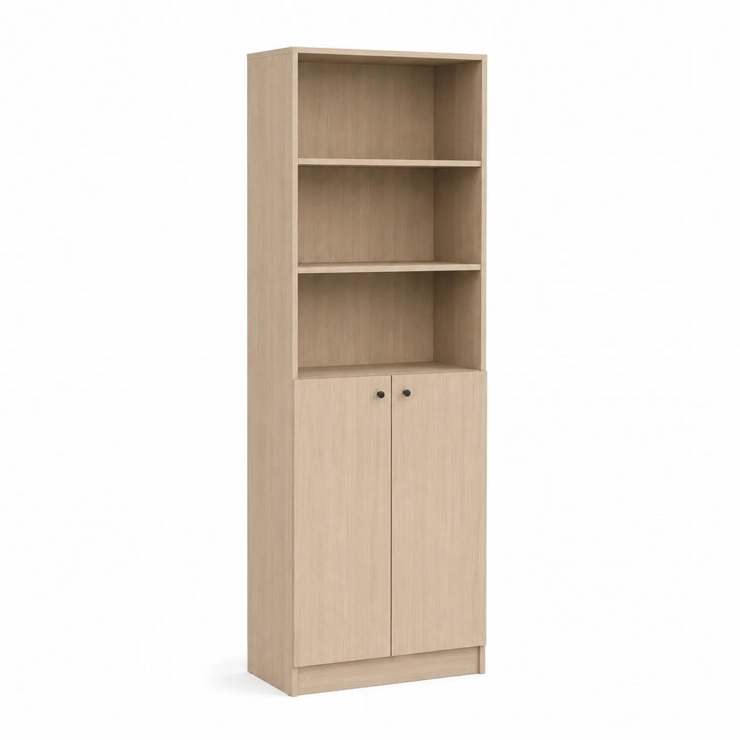 Scaffale libreria in legno composito con ante 180x60x30 cm