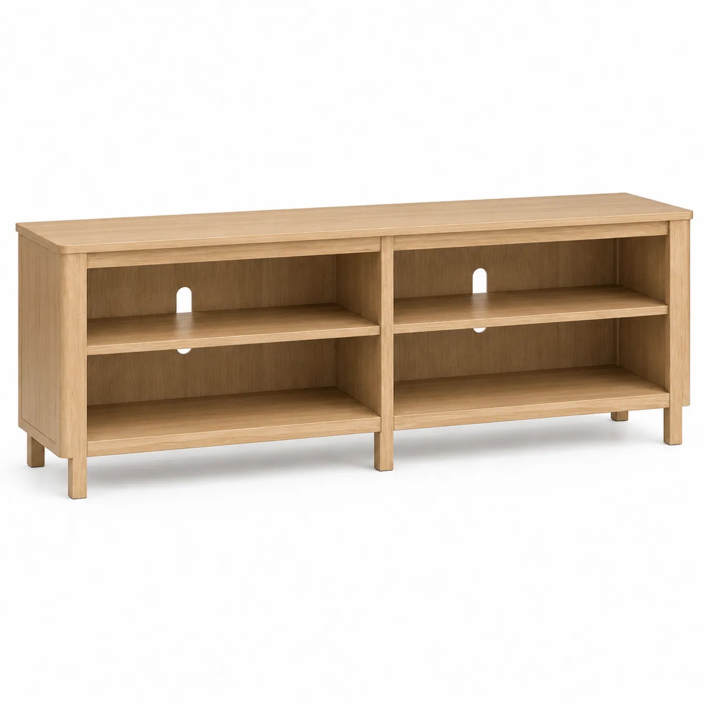 Mobile TV in Rovere con Ripiani 120x40x50 cm