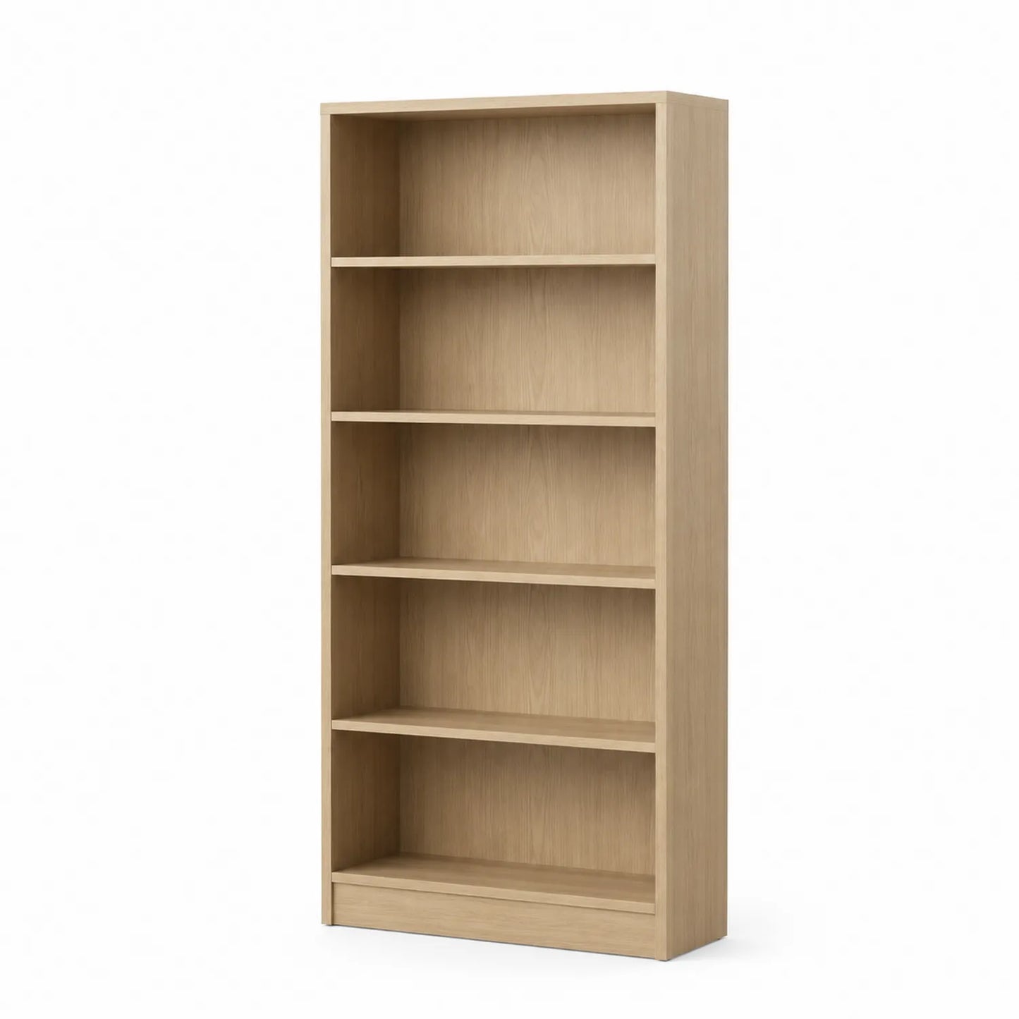 Scaffale libreria in legno con 5 ripiani regolabili