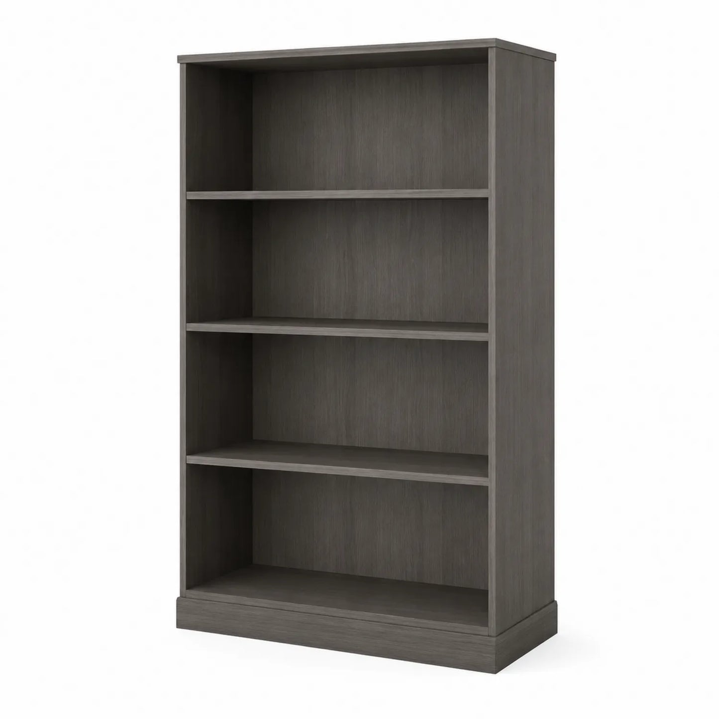 Libreria in Legno MDF Grigio 4 Ripiani