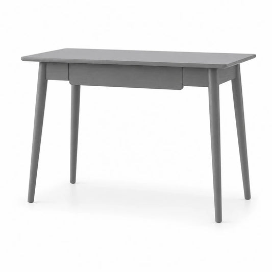 Scrivania in legno frassino grigio con cassetto
