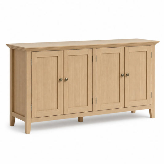 Credenza in Legno di Quercia a 4 Ante