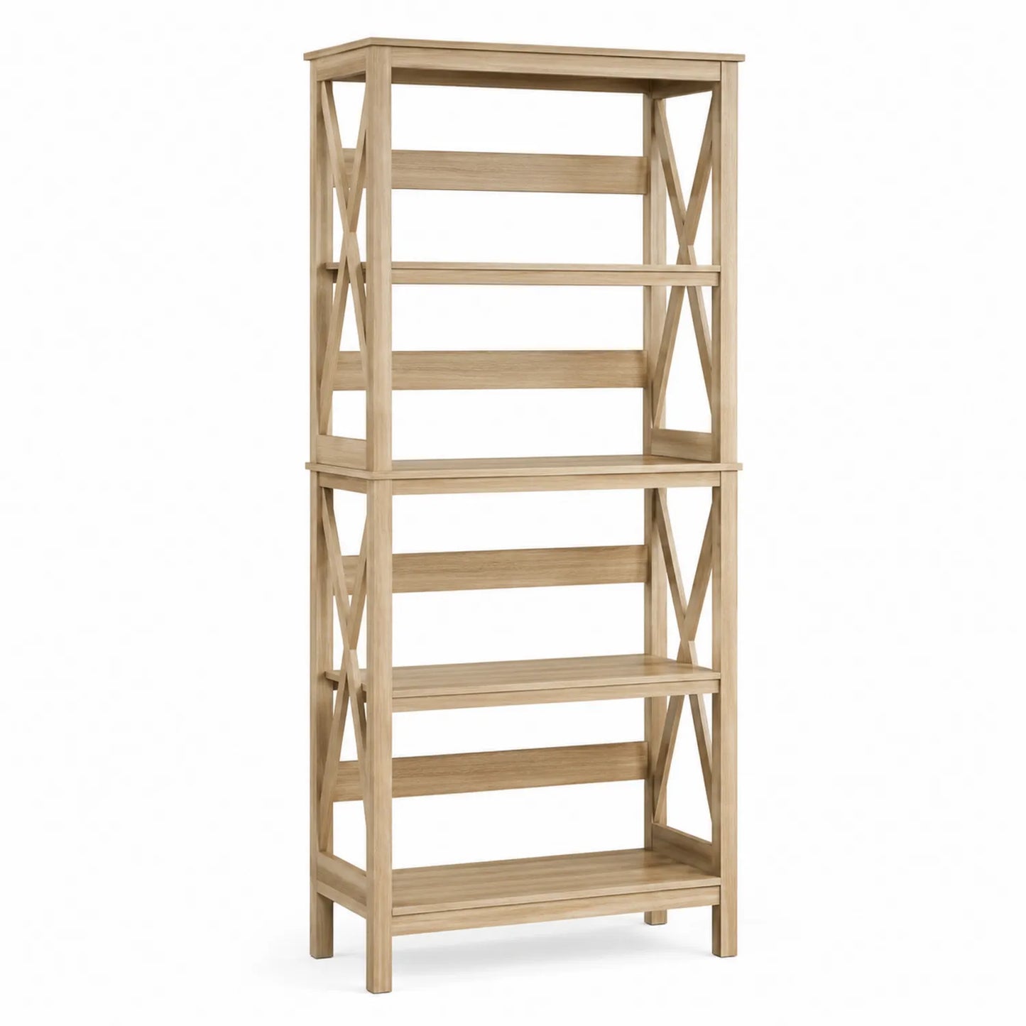 Libreria in Legno a 5 Ripiani 180x80x30 cm