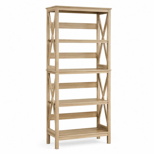 Libreria in Legno a 5 Ripiani 180x80x30 cm