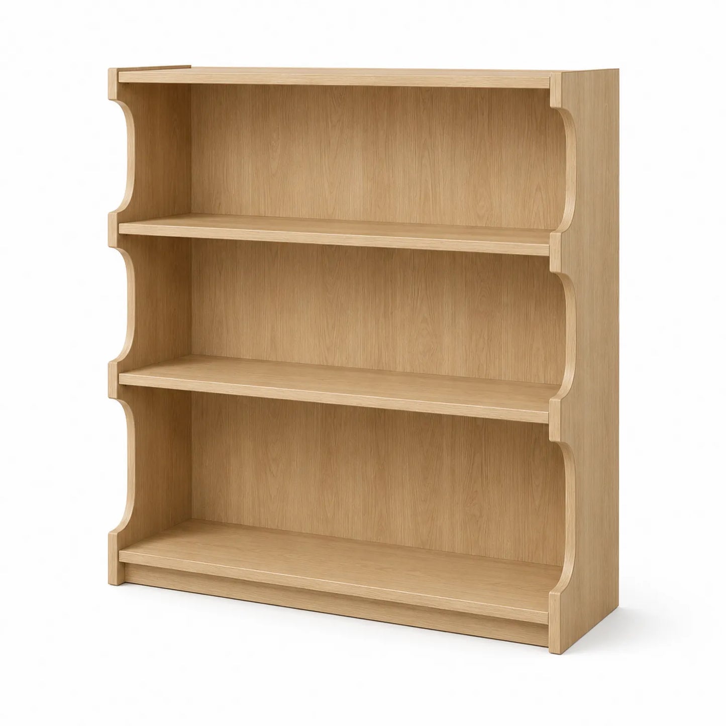 Libreria in pannelli di particelle effetto quercia 120cm x 80cm x 30cm